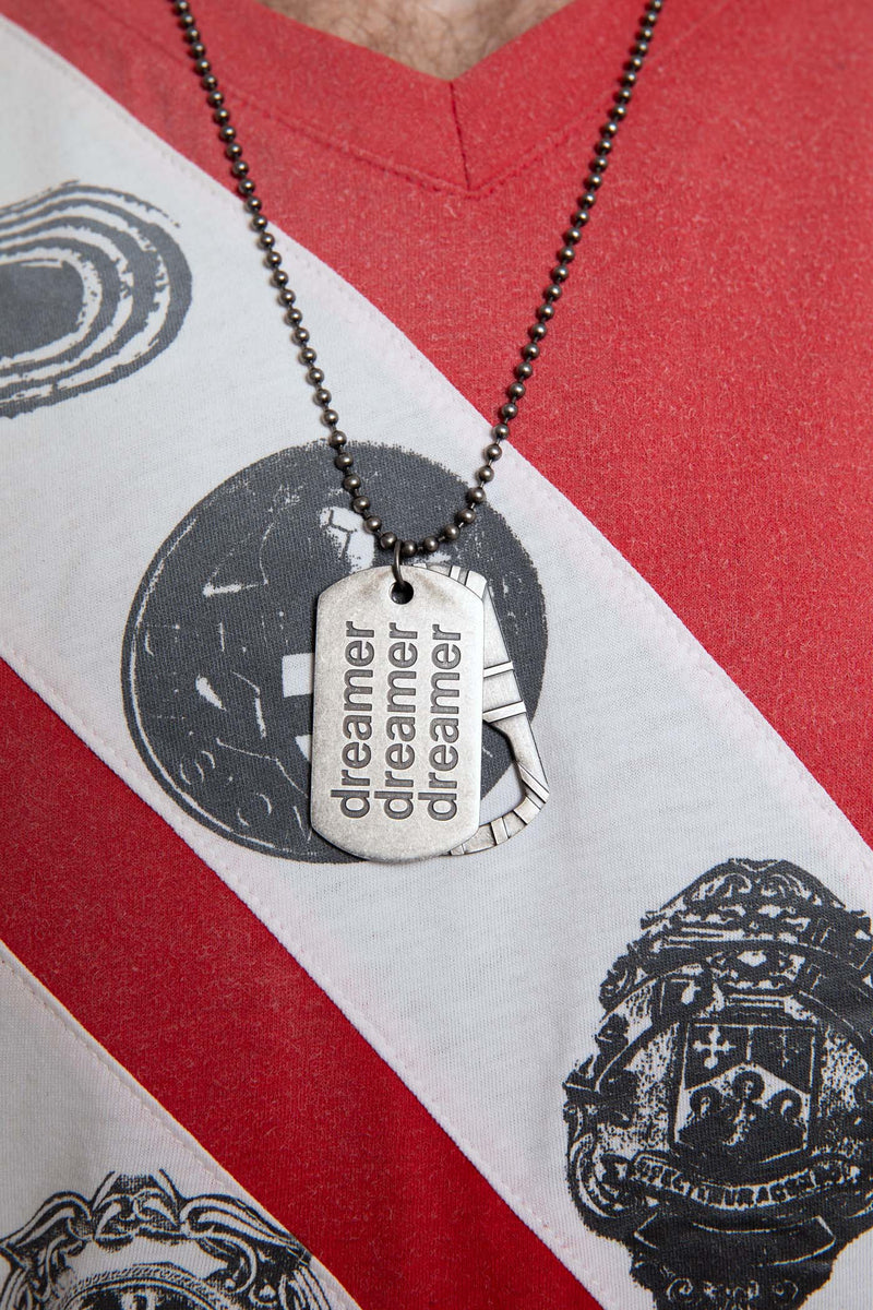 Dreamer Dog Tag Necklace