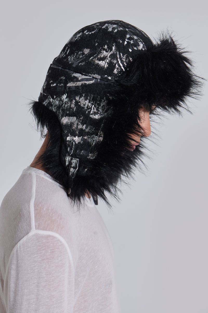 Gunmetal Denim Trapper Hat