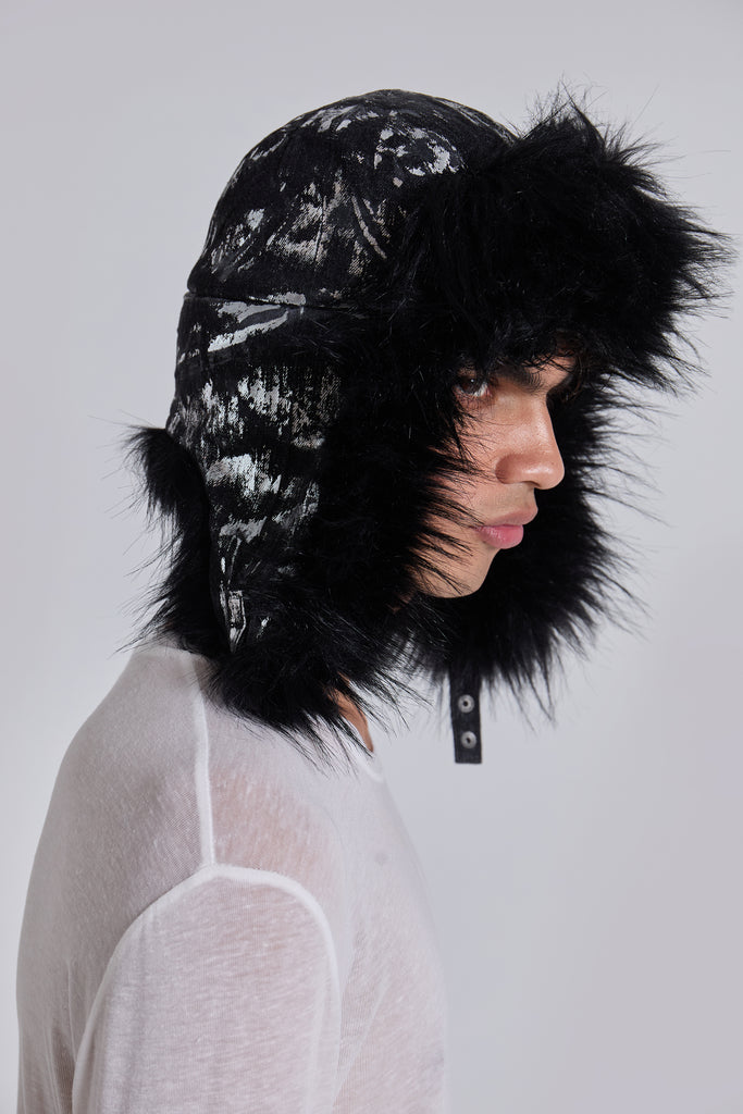 Gunmetal Denim Trapper Hat