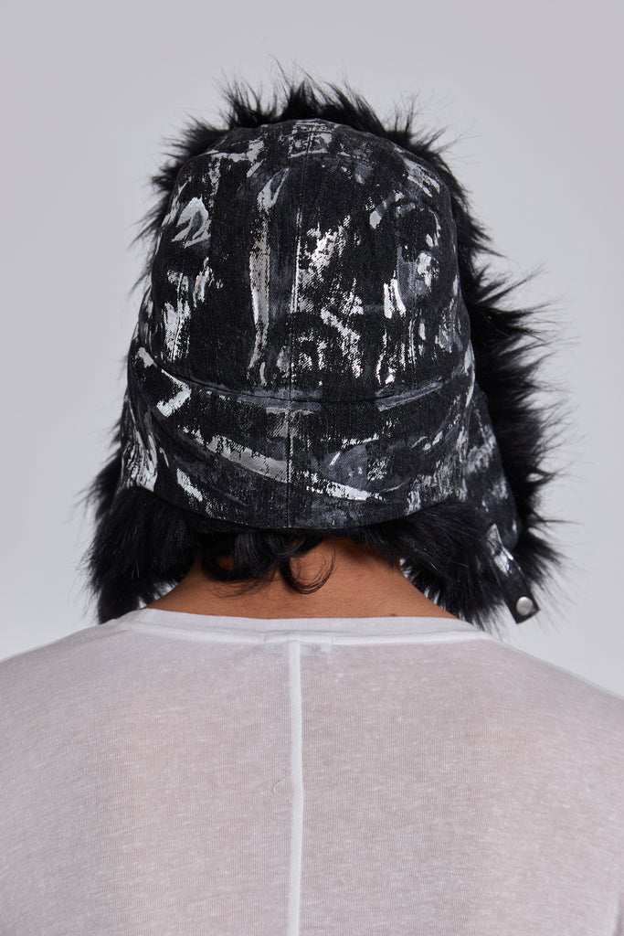 Gunmetal Denim Trapper Hat