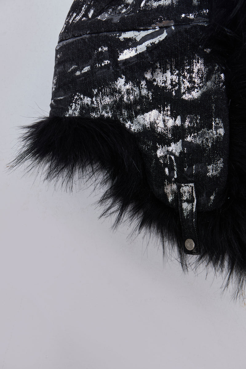 Gunmetal Denim Trapper Hat