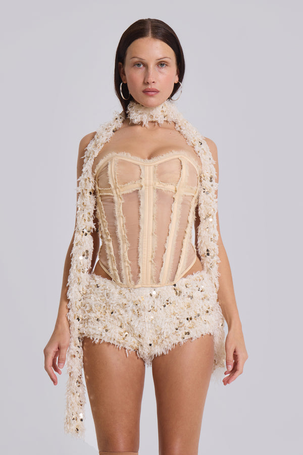 Champagne Mini Bloomer Shorts