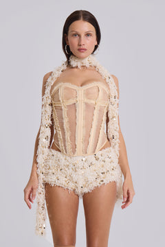 First Date Organza Corset - UK 8 / Multi