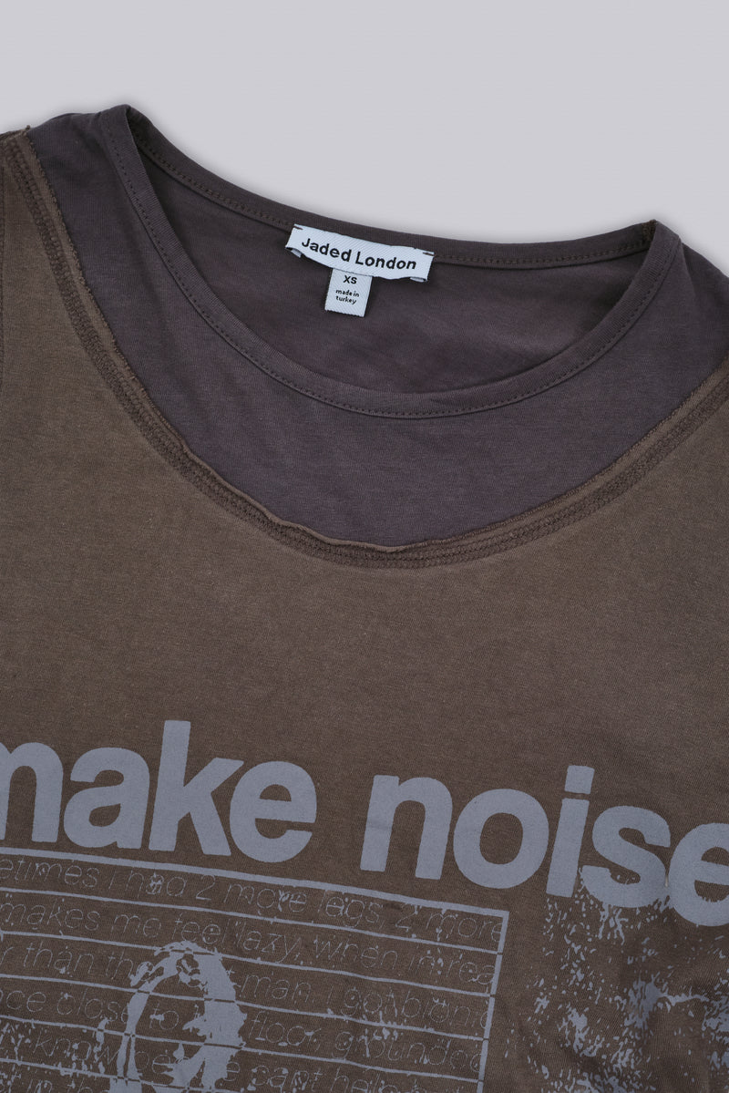 Noise Double Layer Long Sleeve Top