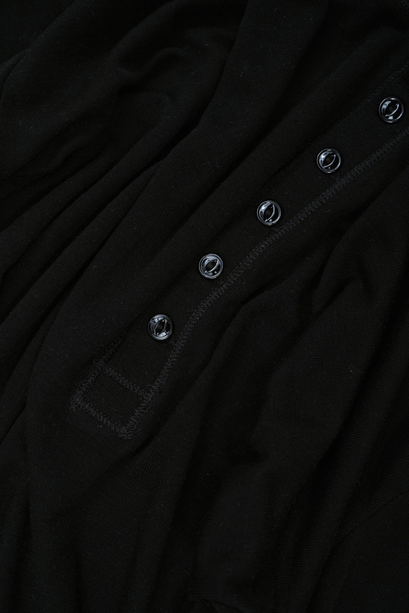 Black Haze Henley Top