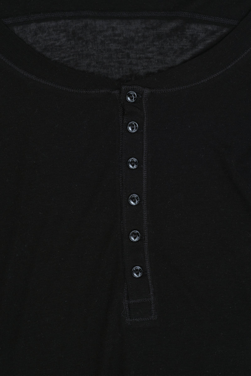 Black Haze Henley Top