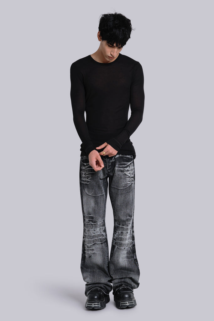 Black Haze Long Sleeve Top