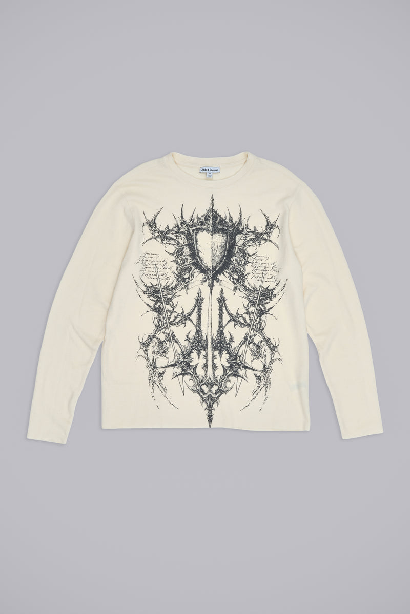 Kasper Digi Waffle Ecru T-Shirt