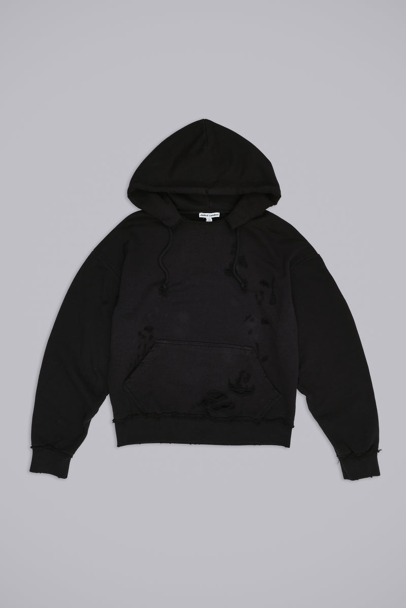Pullover Bitten Hoodie in Black