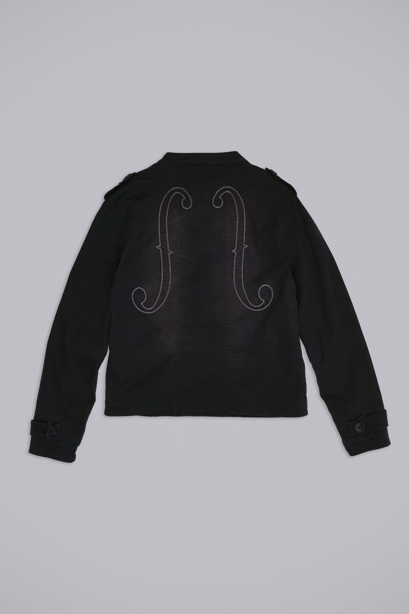 Violin Double Breasted Military Jacket