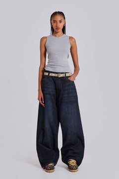 Creased Indigo XL Colossus Jeans (Restock) – view 1