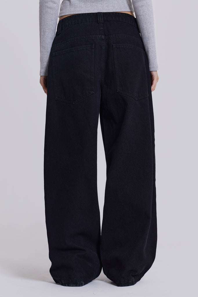 Solid Black Colossus Jeans