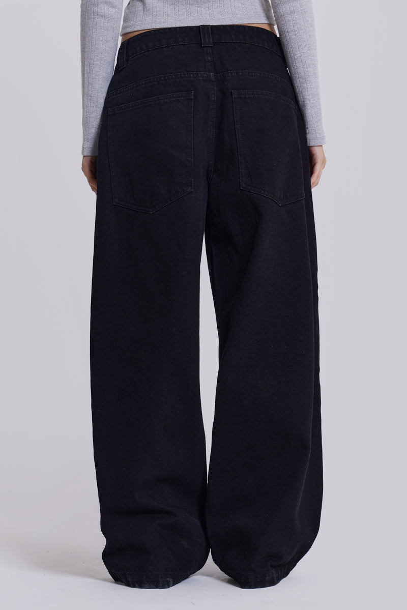 Solid Black Colossus Jeans