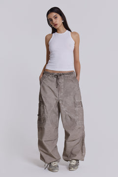 Stone Oil Wash Parachute Pants – view 1