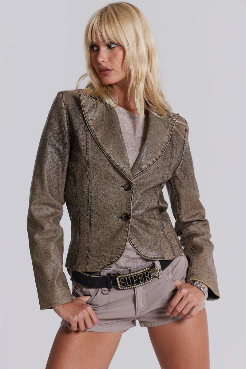 Cannon Faux Leather Jacket