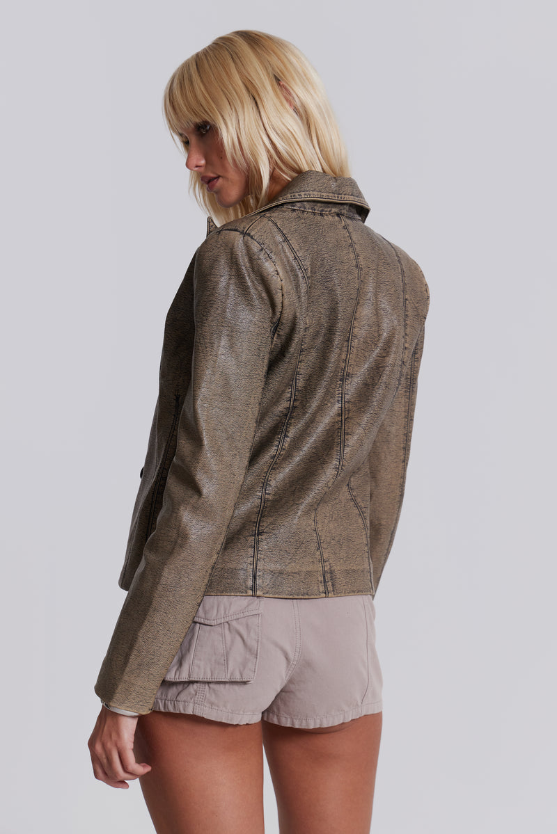 Cannon Faux Leather Jacket