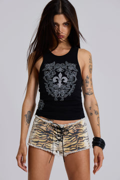 Tiger Denim Hot Pants - W27 / Multi