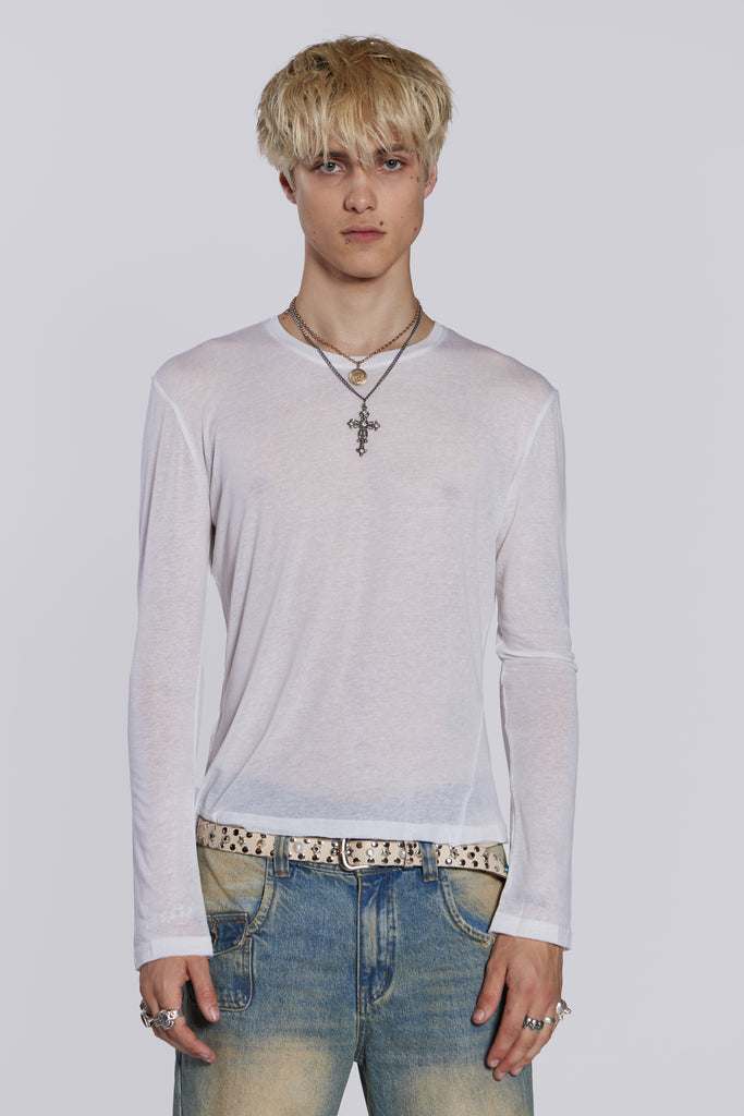 White Mist Long Sleeve Top