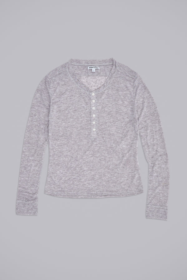 Grey Marl Haze Long Sleeve Top