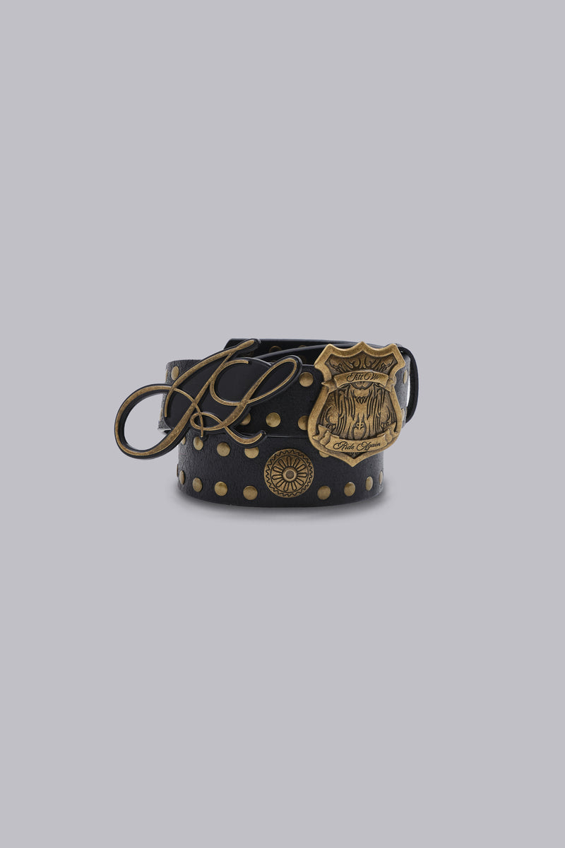 Shield Double Buckle Belt