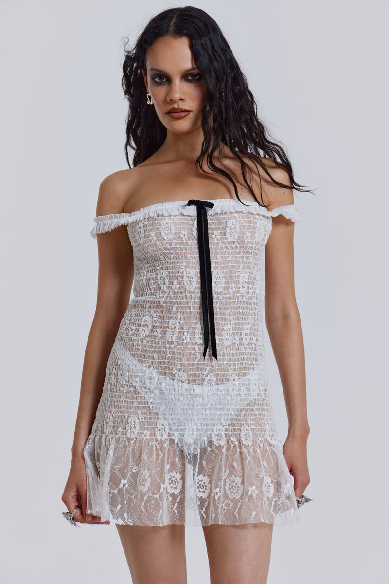 Rita Mini Dress in White