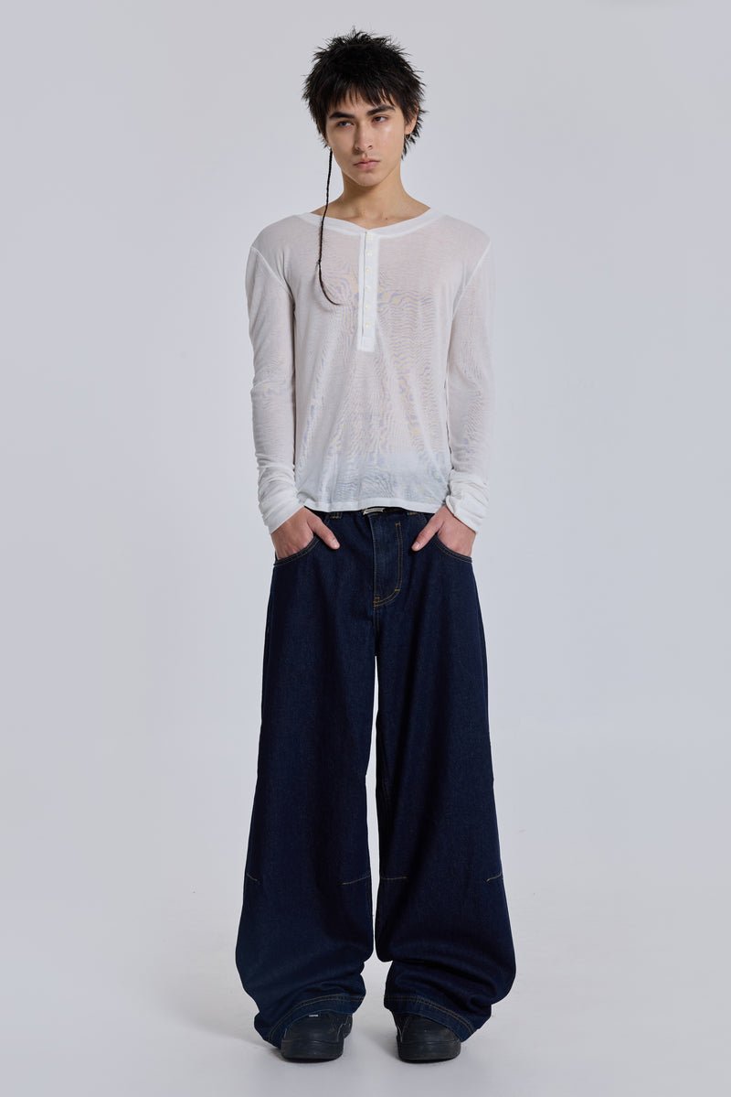 Indigo Low Rise Colossus Baggy Jeans