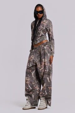 Woodland Camo Baggy Monster Joggers - S / Camo