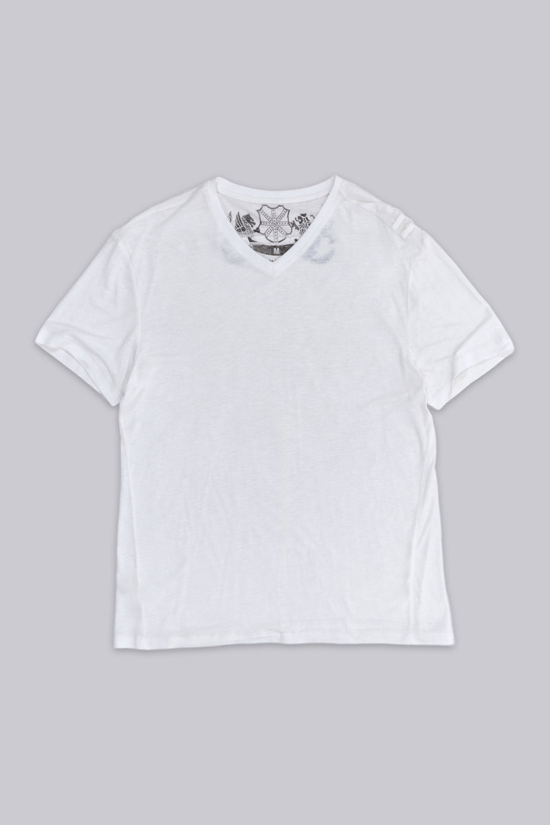 Linen V-Neck T-Shirt
