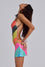 Toryn Backless Stripe Sequin Mini Dress in Multi