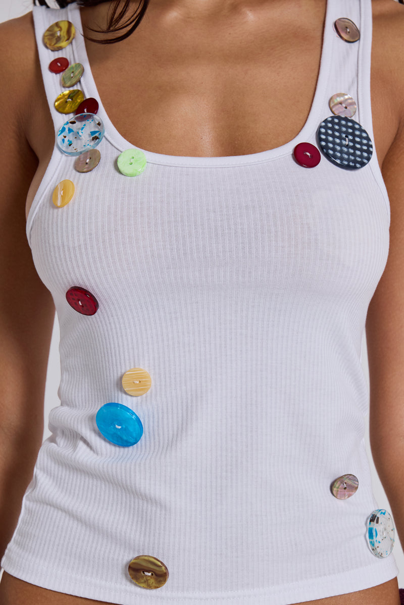 Serolyn Button Vest Top