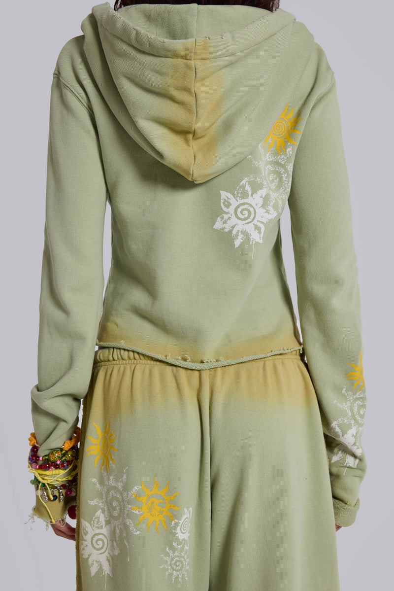Cleo Sunfade Zip Through Hoodie