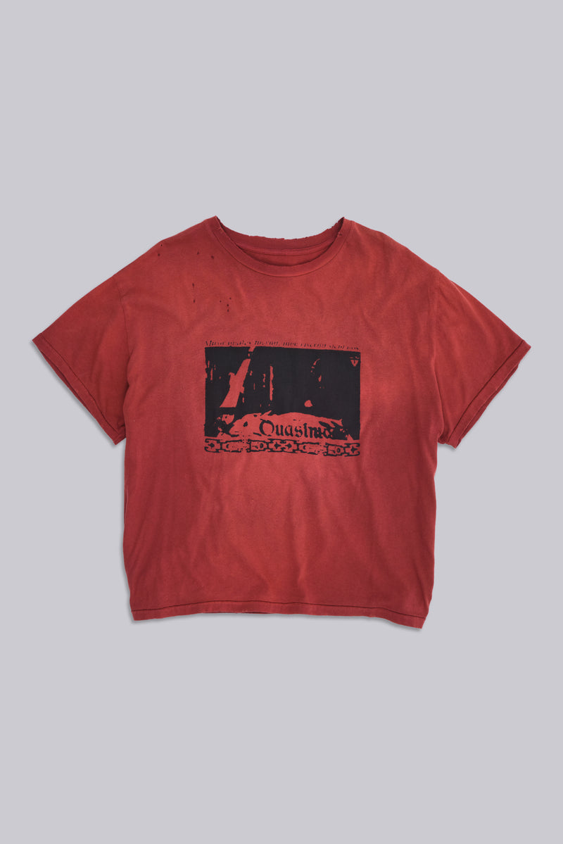 Quasi Red Cropped T-Shirt