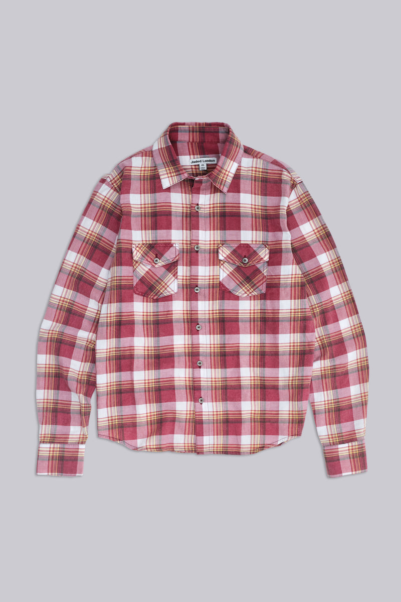Vacation Plaid Fitted Shirt