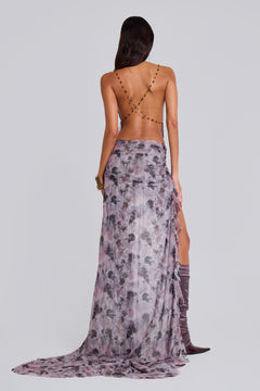 Maeve Backless Maxi Dress - UK 14 / Mauve
