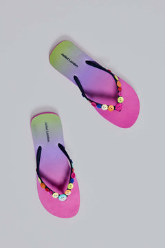 Button Ombre Flip Flops – view 1