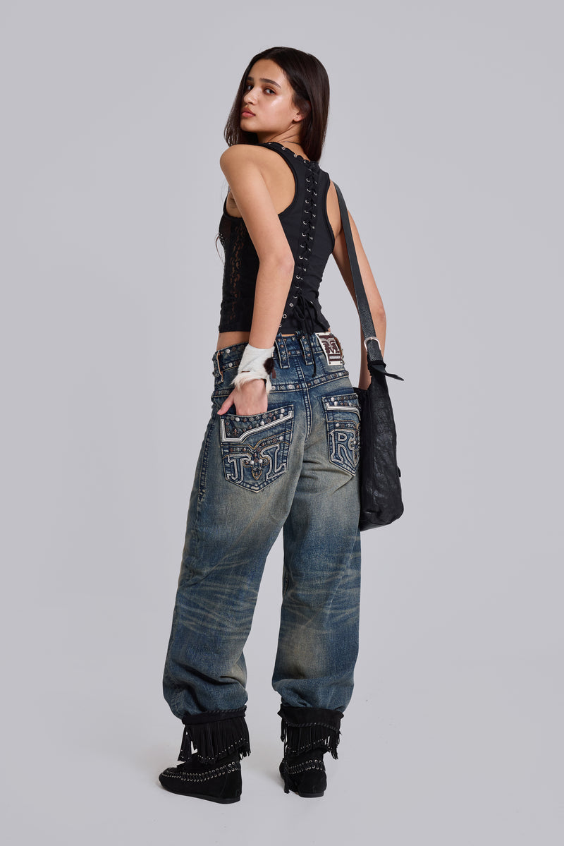 Rock Revival Heavy Stud Jeans