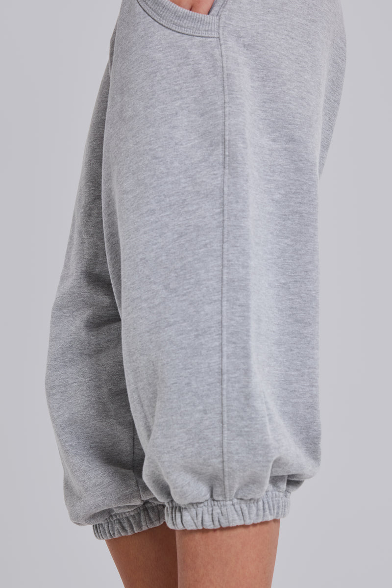 Grey Marl Cropped Monster Joggers