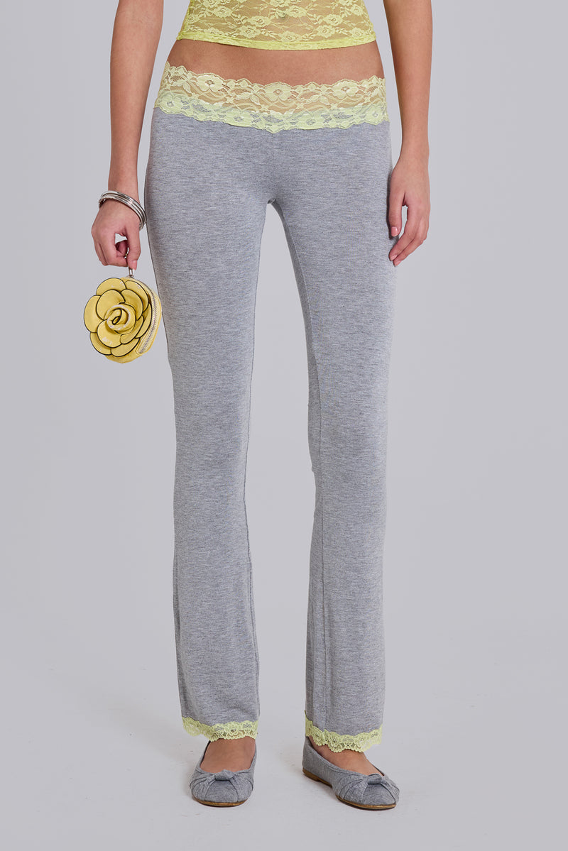Cassia Lace Jersey Bootcut Trousers