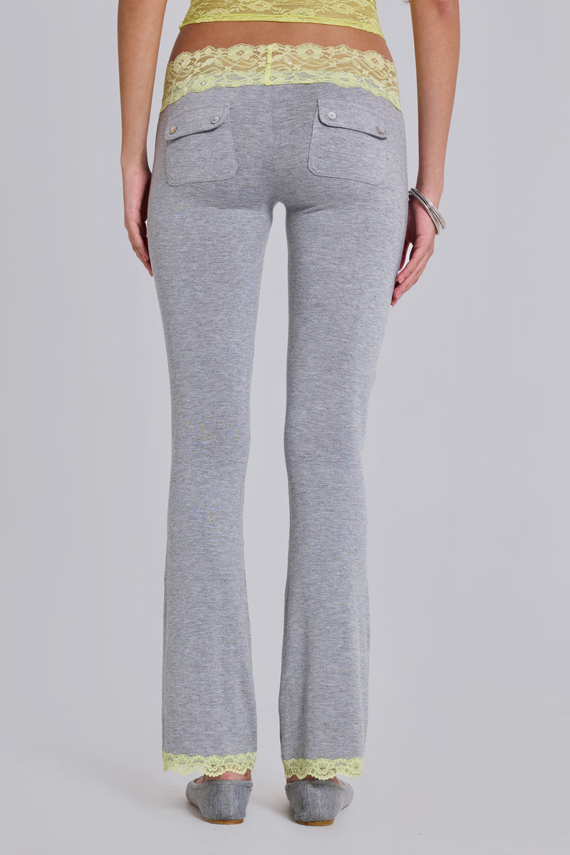 Cassia Lace Jersey Bootcut Trousers
