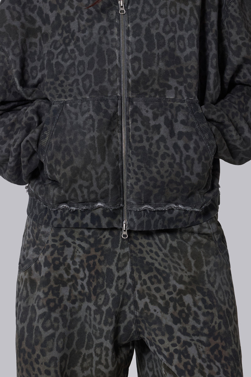 Charcoal Leopard Monster Joggers