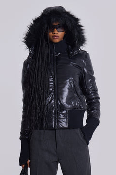 Black Mercury Puffer Jacket - XXS / Black