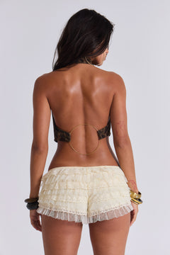 Lunae Halter Hoop Top - UK 8 / Multi