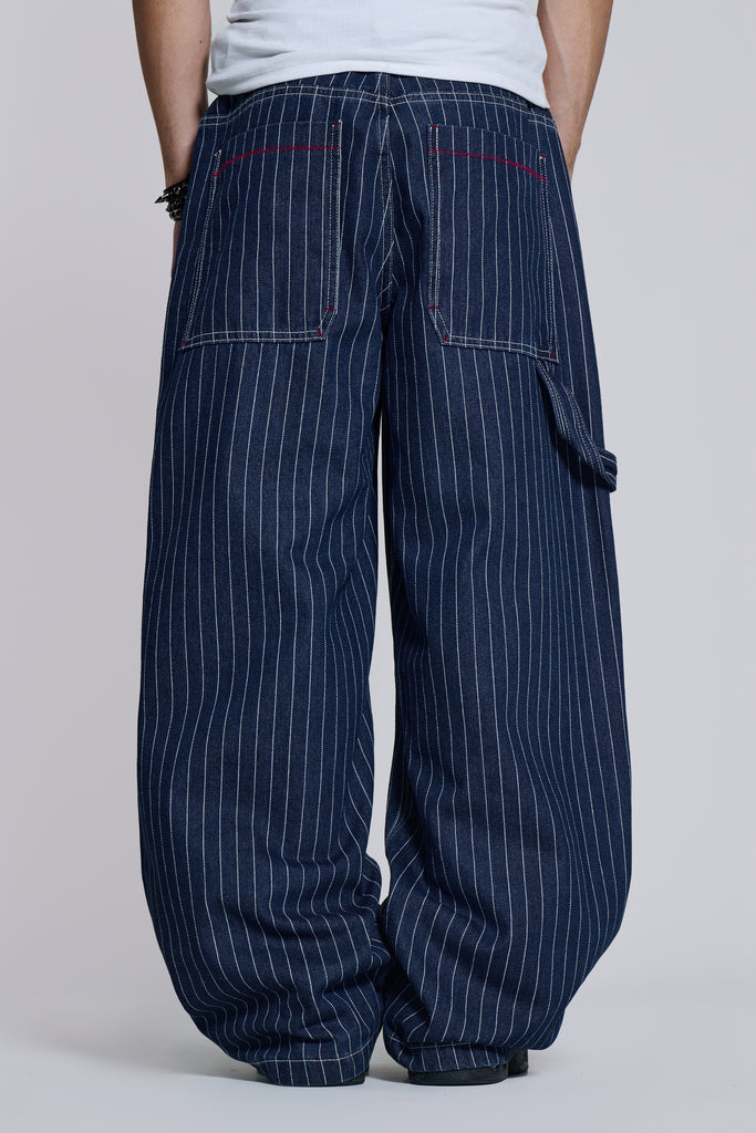 Navy Ollie Pinstripe XL Colossus Jeans
