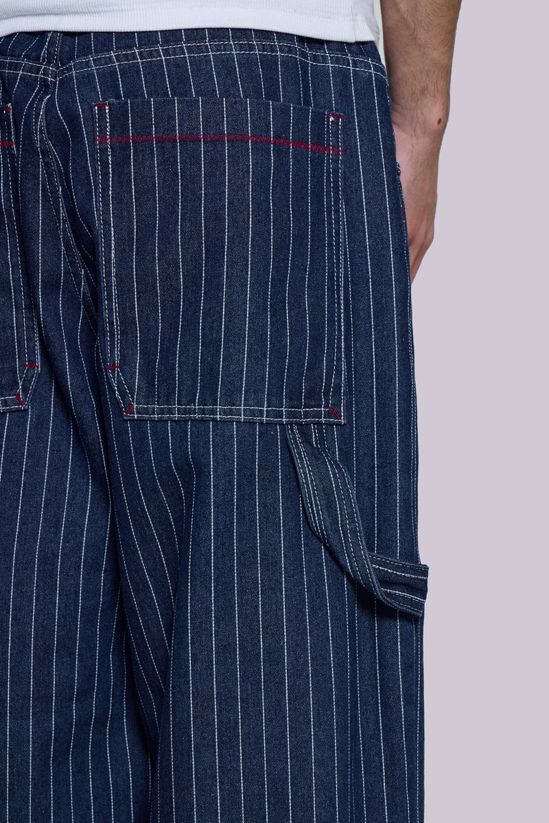 Navy Ollie Pinstripe XL Colossus Jeans
