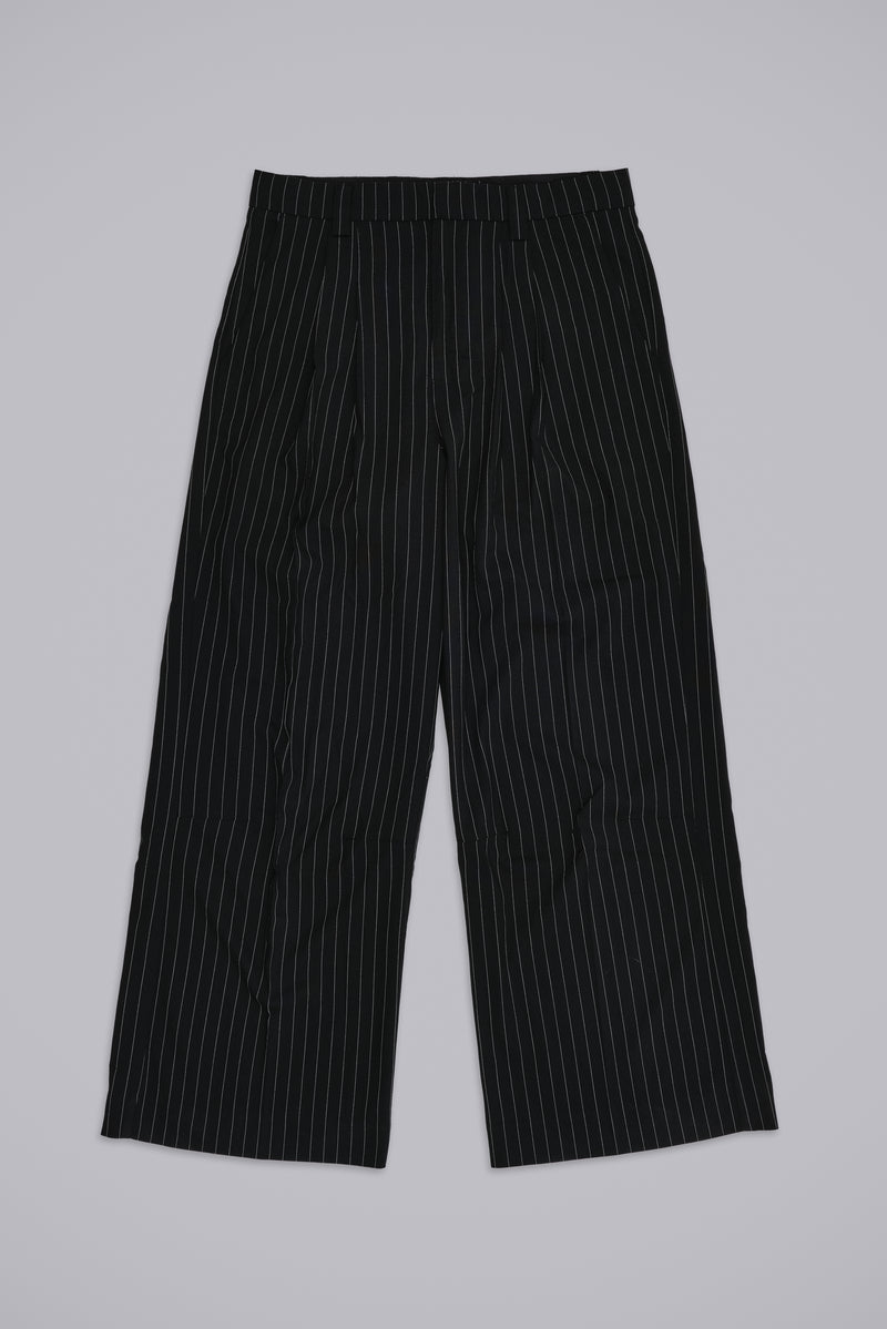 Black Pinstripe Goliath Suit Pants