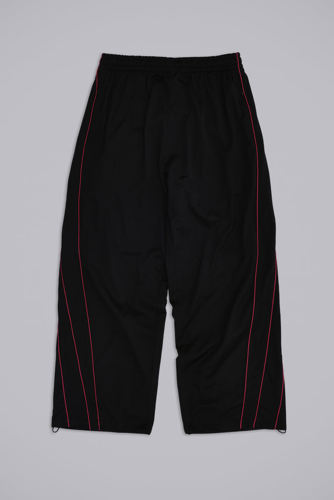 Black Mesh Vapor Tracksuit Bottoms