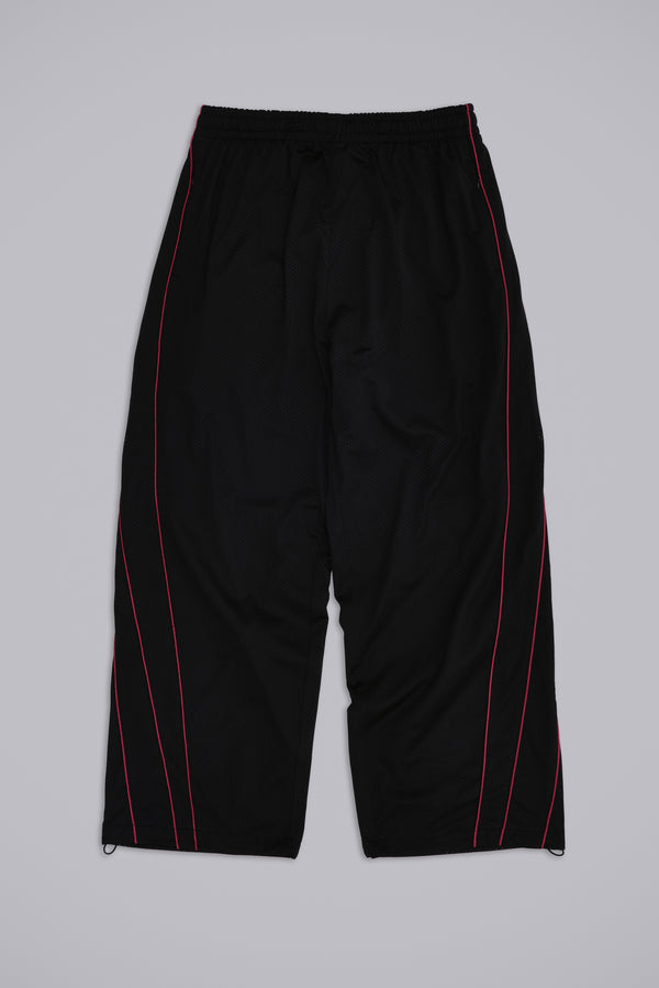Black Mesh Vapor Tracksuit Bottoms