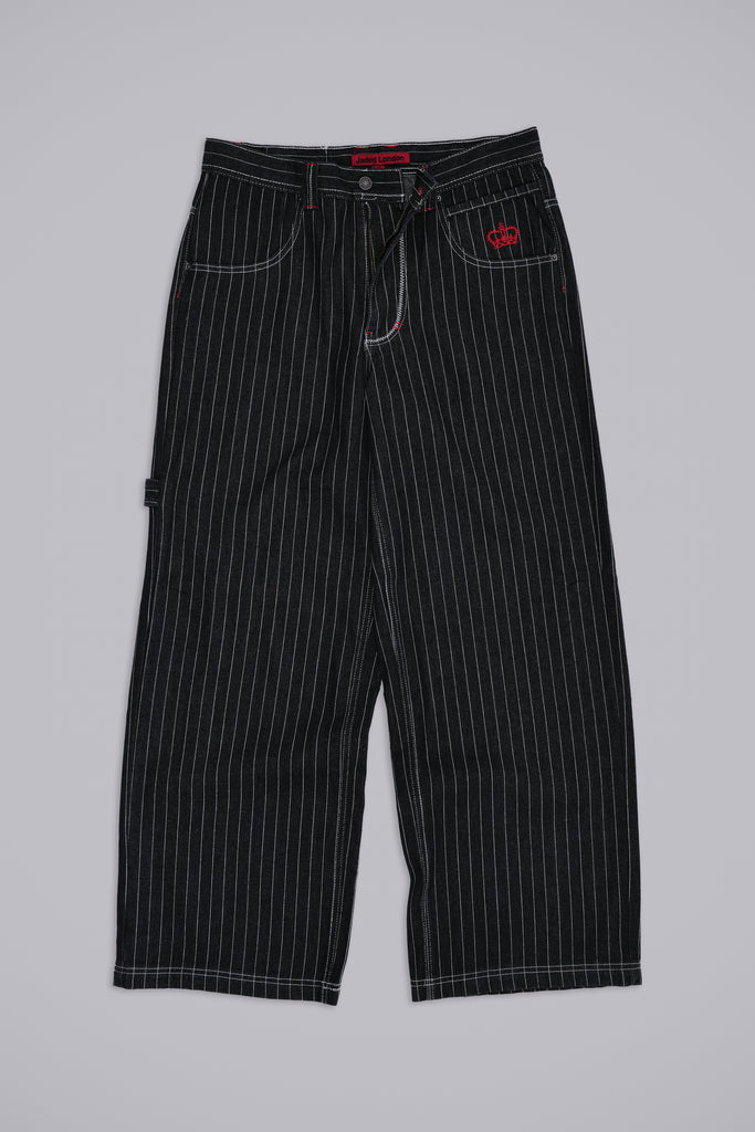 Black Ollie Pinstripe XL Colossus Jeans