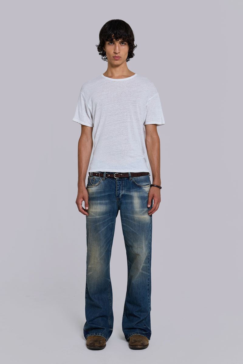 Saddle Skinny Brown Leather Belt