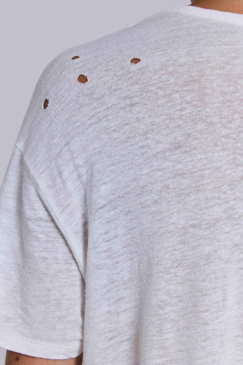 Slub White T-Shirt